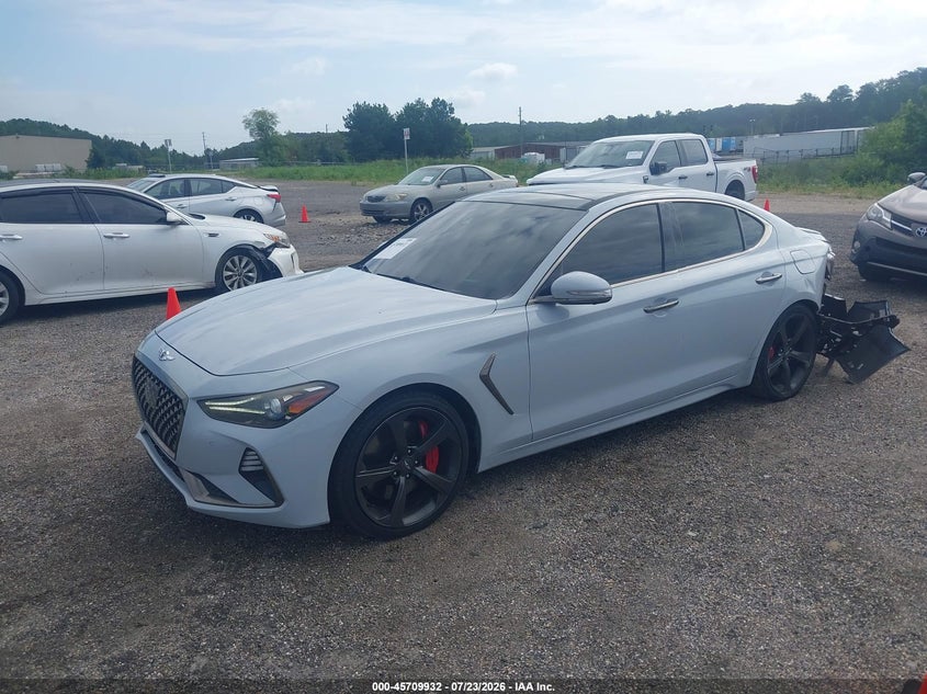 Vin: kmtg34le1ku022171, lot: 46208588, genesis g70 3.3t advanced 20192