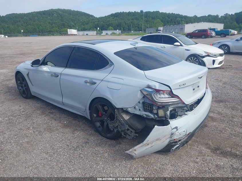 Vin: kmtg34le1ku022171, lot: 46208588, genesis g70 3.3t advanced 20193