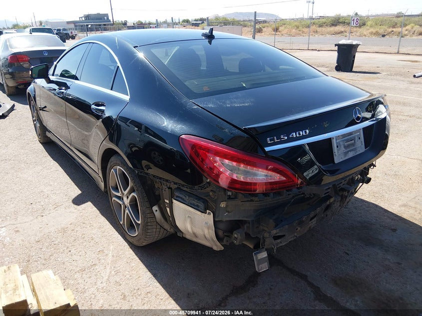 Vin: wddlj6hb4fa155324, lot: 46208596, mercedes-benz cls 400 4matic 20153
