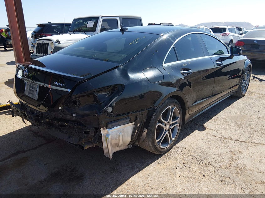 Vin: wddlj6hb4fa155324, lot: 46208596, mercedes-benz cls 400 4matic 20154