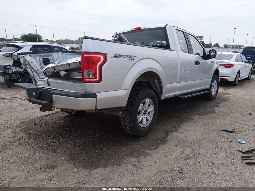 Vin: 1ftfx1ef9fkd89498, lot: 46208614, ford f-150 xl 20154