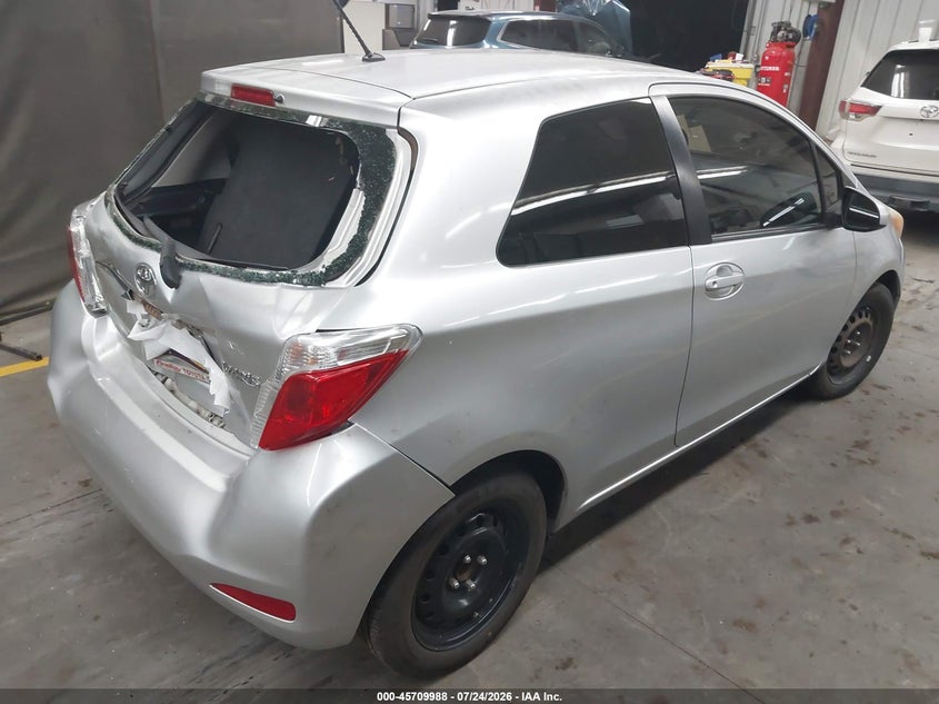 Vin: jtdjtud39dd561075, lot: 46208644, toyota yaris l 20134