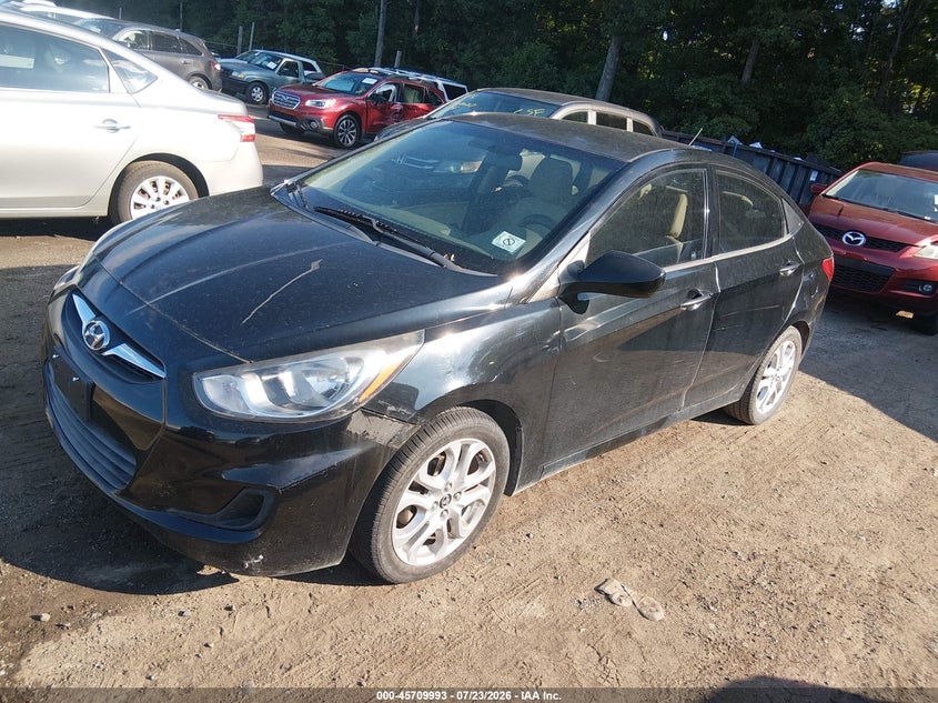 Vin: kmhct4ae9cu081322, lot: 46208649, hyundai accent gls 20122
