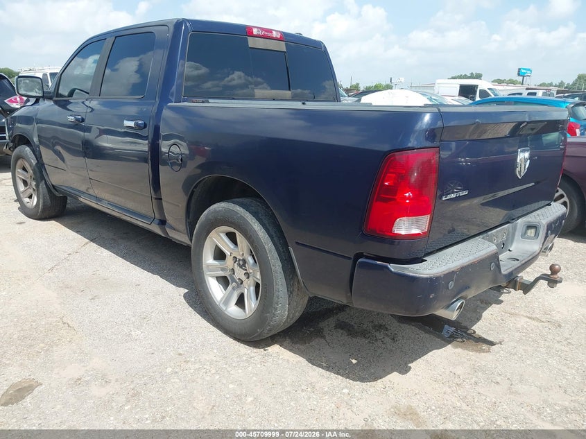 Vin: 1c6rd6pt0cs334415, lot: 46208655, ram 1500 laramie limited edition 20123