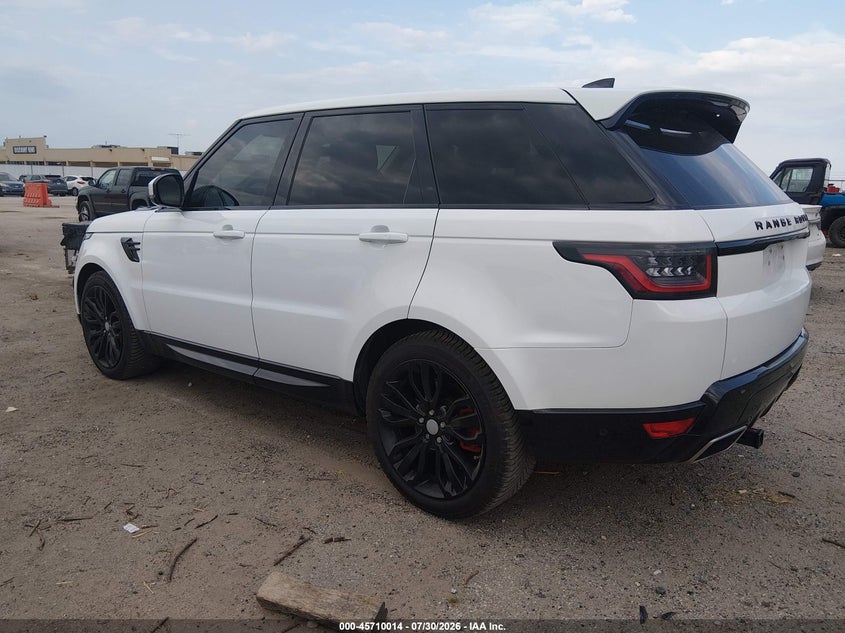 Vin: salwr2ru2ka864250, lot: 46208670, land rover range rover sport hse mhev 20193