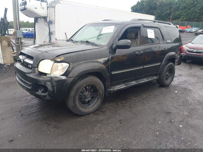 2005 Toyota Sequoia, Front & Rear, IAAI, VIN 5TDBT48A65S248858 — photo 2