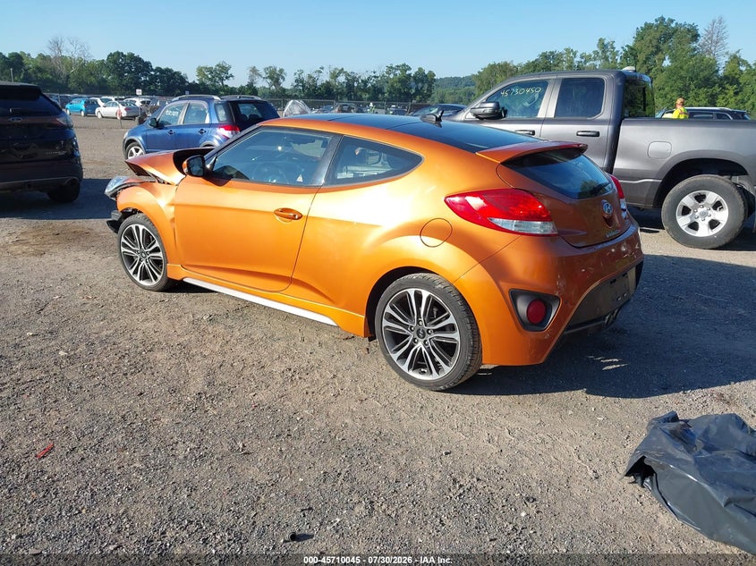 Vin: kmhtc6ae7gu279771, lot: 46208702, hyundai veloster turbo 20163