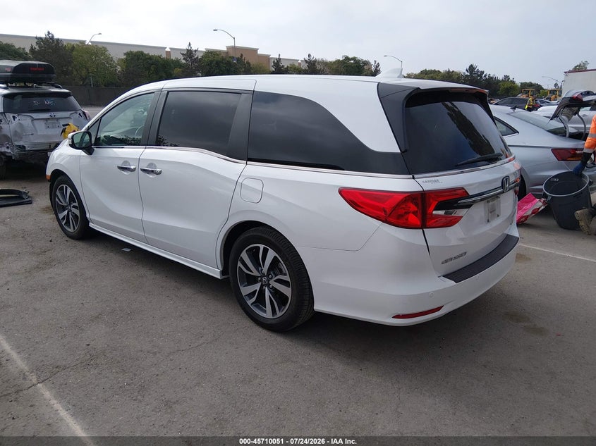 Vin: 5fnrl6h81nb056484, lot: 46208708, honda odyssey touring 20223