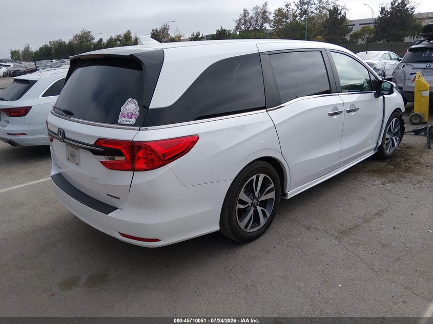 Vin: 5fnrl6h81nb056484, lot: 46208708, honda odyssey touring 20224