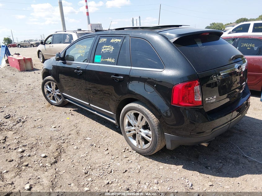 Vin: 2fmdk3k92dba57325, lot: 46208760, ford edge limited 20133