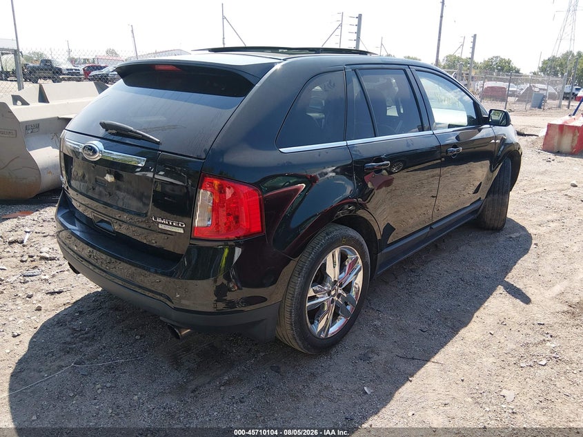 Vin: 2fmdk3k92dba57325, lot: 46208760, ford edge limited 20134