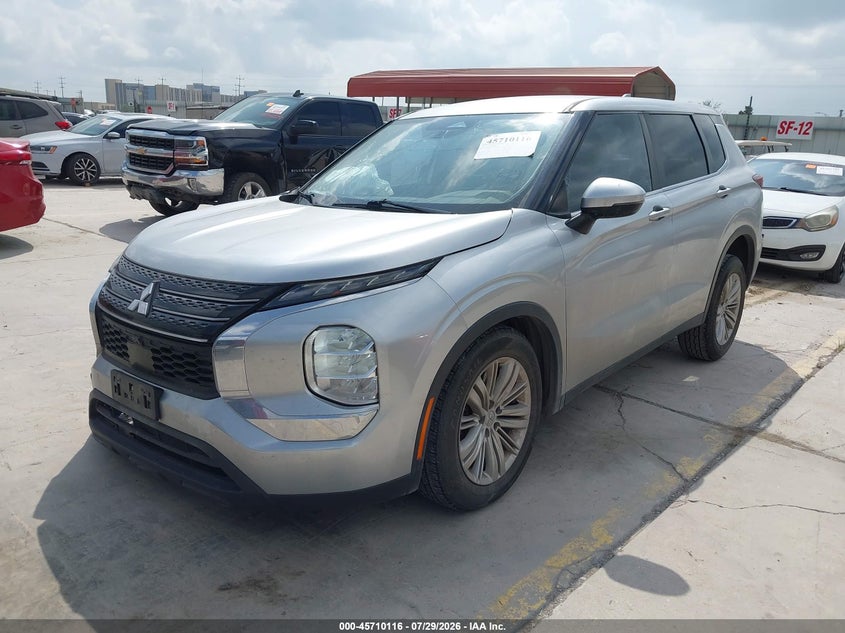 Vin: ja4j3ta88nz015506, lot: 46208772, mitsubishi outlander es 2.5 2wd 20222
