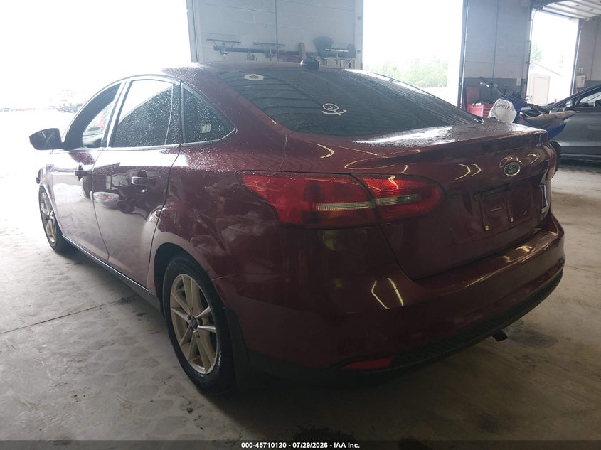 Vin: 1fadp3f26fl372107, lot: 46208776, ford focus se 20153