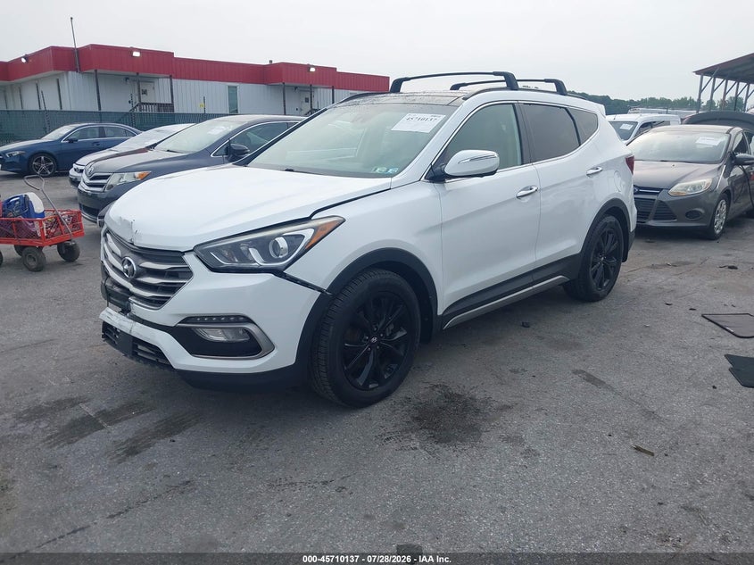 Vin: 5xyzwdla3jg529682, lot: 46208793, hyundai santa fe sport 2.0t ultimate 20182