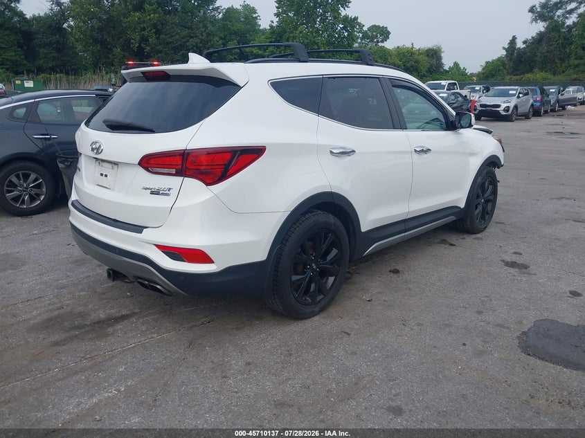Vin: 5xyzwdla3jg529682, lot: 46208793, hyundai santa fe sport 2.0t ultimate 20184
