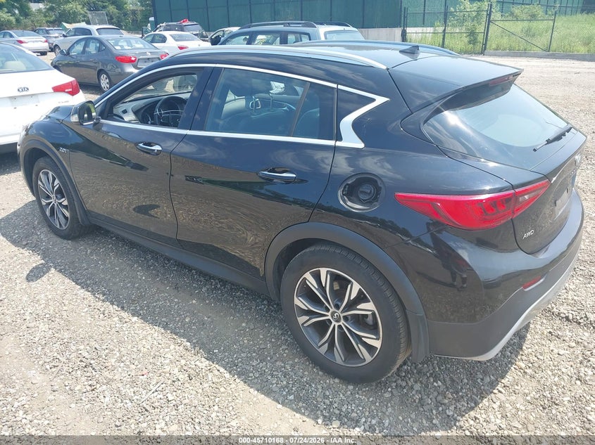 Vin: sjkch5cr2ja055877, lot: 46208825, infiniti qx30 premium 20183