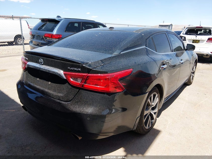 Vin: 1n4aa6ap1gc433020, lot: 46208832, nissan maxima 3.5 platinum 20164