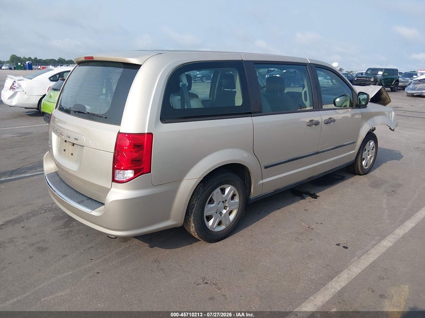 Vin: 2c4rdgbg7dr587954, lot: 46208869, dodge grand caravan american value pkg 20134
