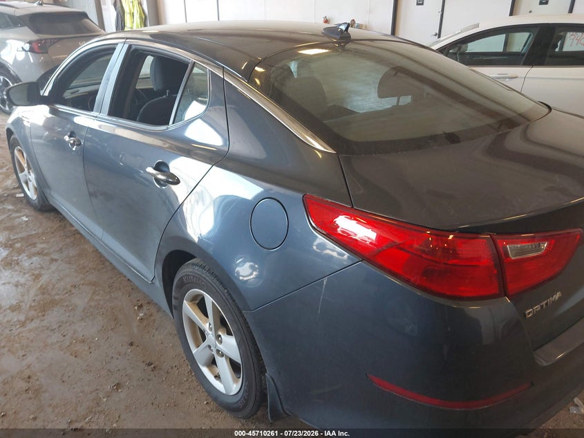 Vin: knagm4a74f5557265, lot: 46208917, kia optima lx 20153