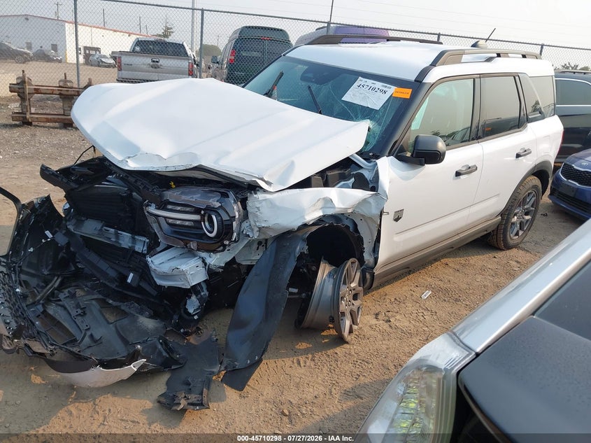 Vin: 3fmcr9bn4tre23809, lot: 46208954, ford bronco sport big bend 20262