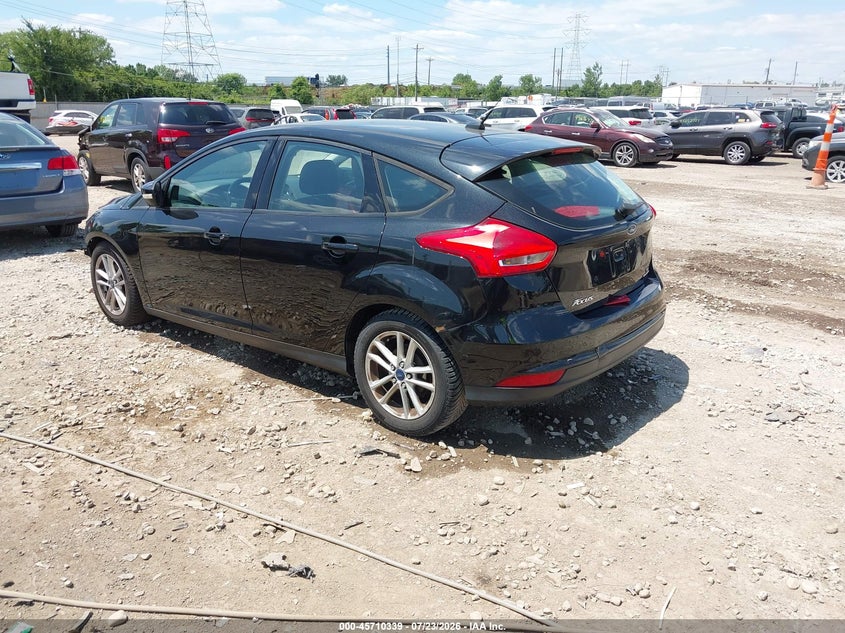 Vin: 1fadp3k29fl367540, lot: 46208995, ford focus se 20153