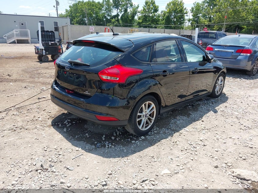 Vin: 1fadp3k29fl367540, lot: 46208995, ford focus se 20154