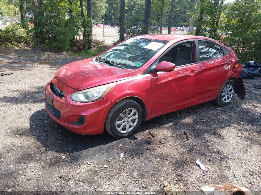Vin: kmhct4ae4cu206937, lot: 46208997, hyundai accent gls 20122
