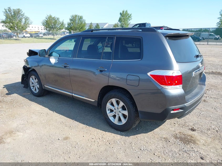 Vin: 5tdbk3eh8bs083910, lot: 46209015, toyota highlander se v6 20113