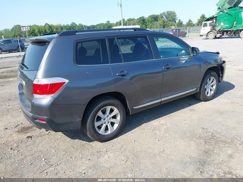 Vin: 5tdbk3eh8bs083910, lot: 46209015, toyota highlander se v6 20114