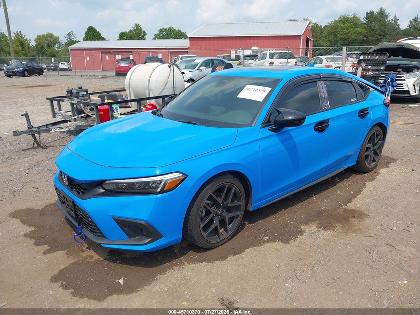 2024 Honda Civic Sport Touring, Удар сзади, IAAI, VIN 19XFL1H81RE030405 — фото 2