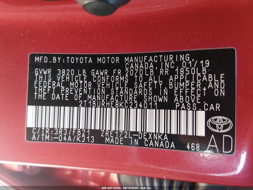 TOYOTA COROLLA - zdjęcie 9