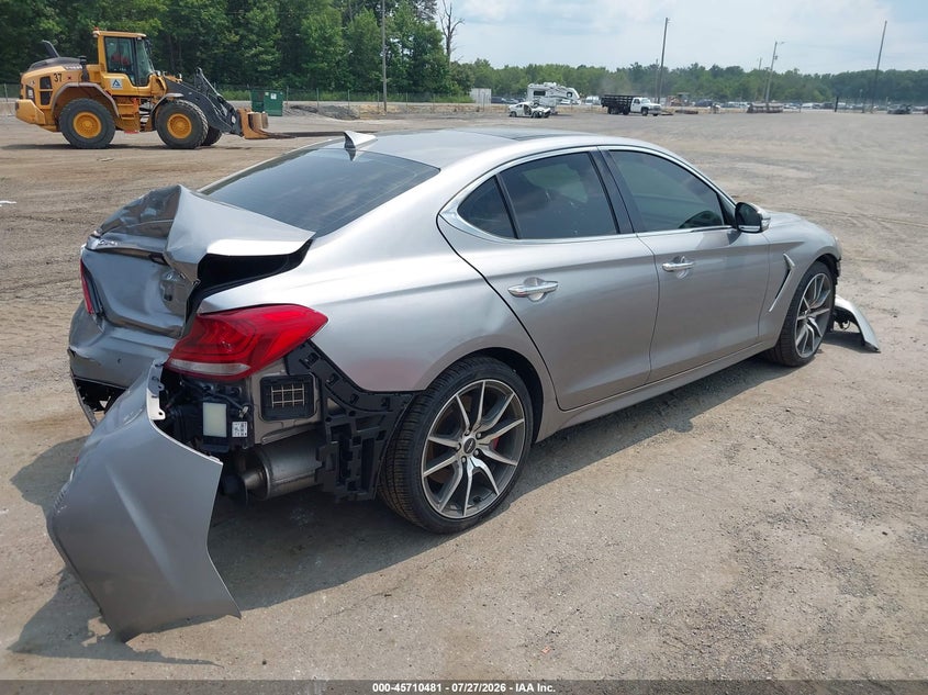 Vin: kmtg34le2lu053558, lot: 46209137, genesis g70 3.3t awd 20204