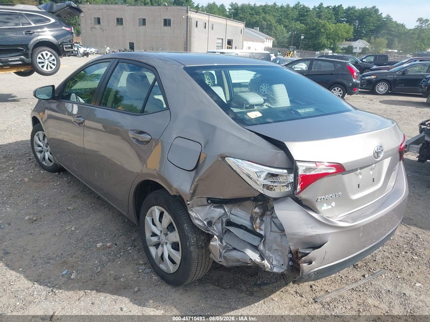 Vin: 2t1burhe5fc415198, lot: 46209149, toyota corolla le 20153