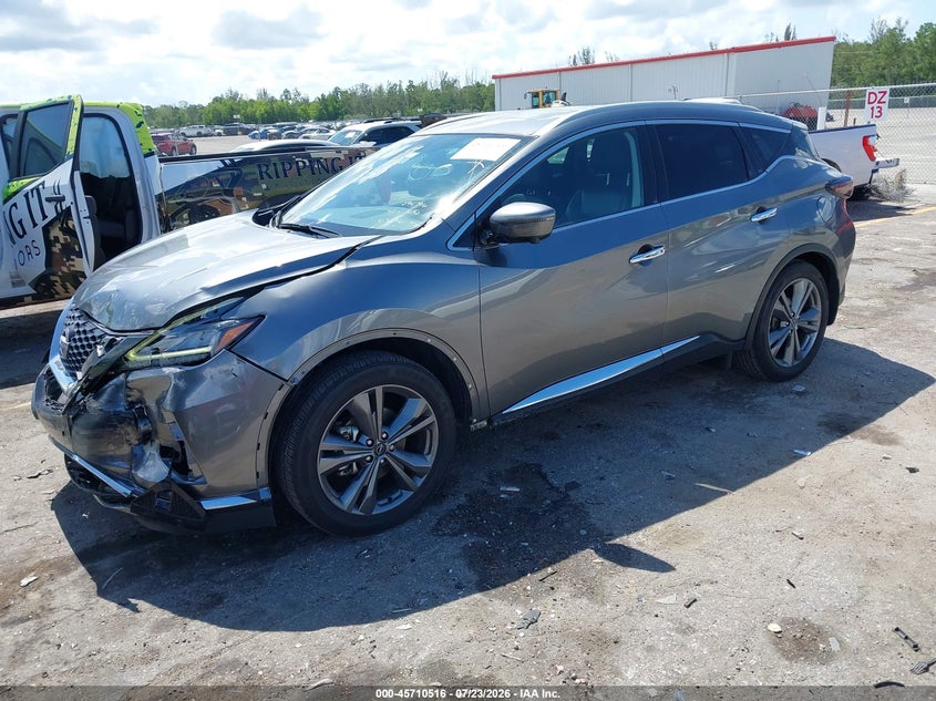 Vin: 5n1az2dj5pc103296, lot: 46209172, nissan murano platinum fwd 20232