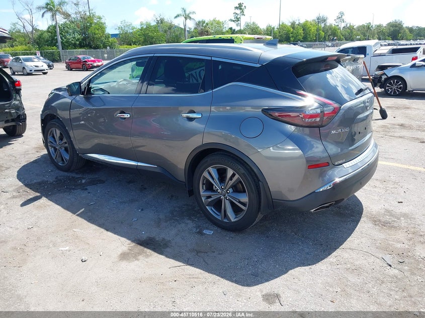 Vin: 5n1az2dj5pc103296, lot: 46209172, nissan murano platinum fwd 20233