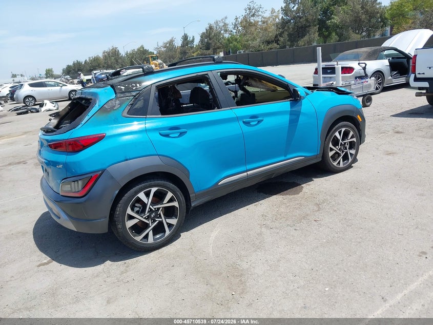 Vin: km8k53a37pu982614, lot: 46209195, hyundai kona limited 20234