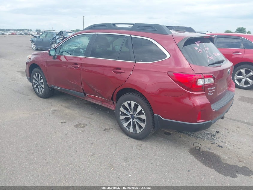 Vin: 4s4bsanc7h3278850, lot: 46209203, subaru outback 2.5i limited 20173