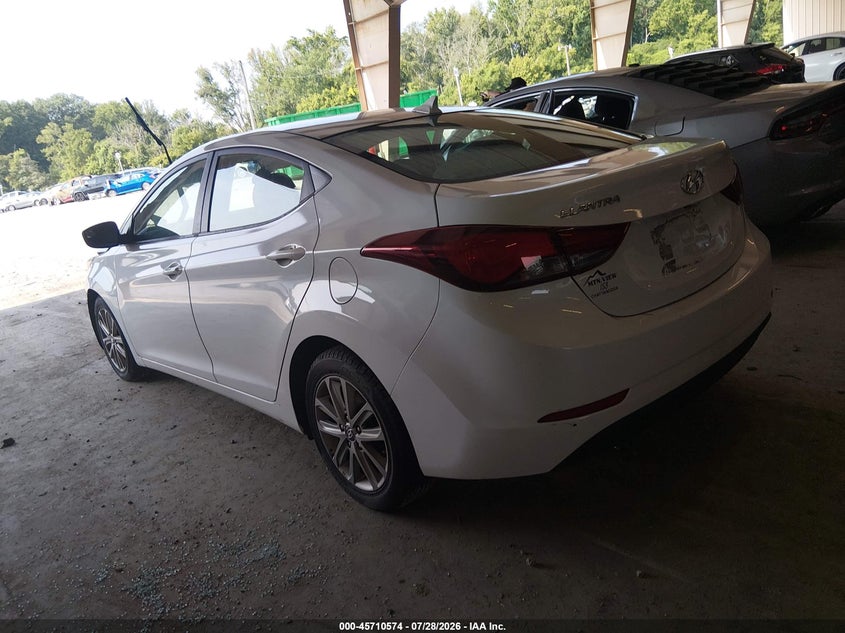 Vin: 5npdh4ae3fh560201, lot: 46209230, hyundai elantra se 20153