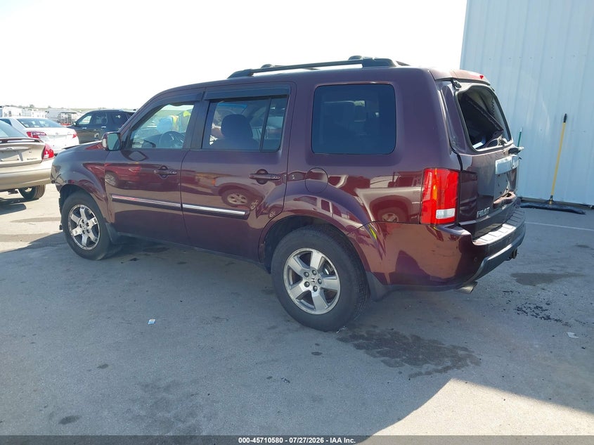 Vin: 5fnyf4h9xbb072601, lot: 46209236, honda pilot touring 20113