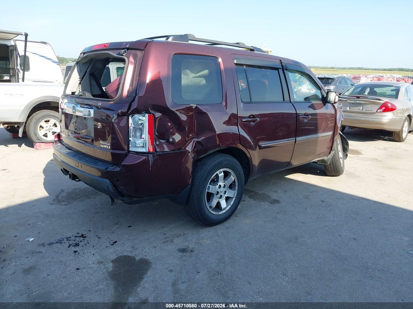 Vin: 5fnyf4h9xbb072601, lot: 46209236, honda pilot touring 20114