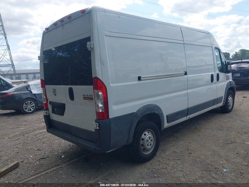 Vin: 3c6trvdg6he521385, lot: 46209285, ram promaster 2500 high roof 159 wb 20174