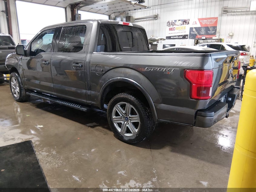 Vin: 1ftew1ep9jkd56078, lot: 46209286, ford f-150 lariat 20183
