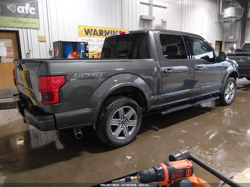 Vin: 1ftew1ep9jkd56078, lot: 46209286, ford f-150 lariat 20184