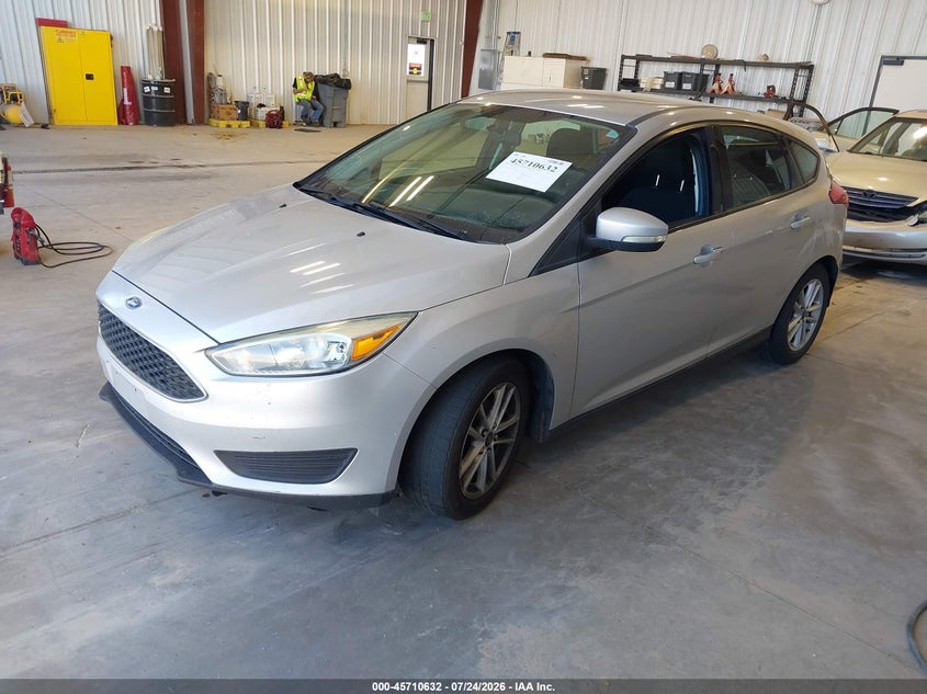 Vin: 1fadp3k23fl282418, lot: 46209288, ford focus se 20152
