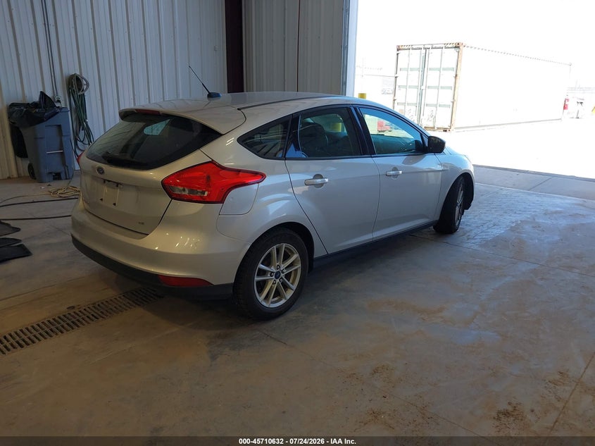 Vin: 1fadp3k23fl282418, lot: 46209288, ford focus se 20154