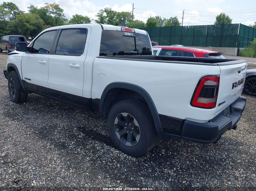 Vin: 1c6srflt6kn881775, lot: 46209295, ram 1500 rebel  4x4 5'7 box 20193