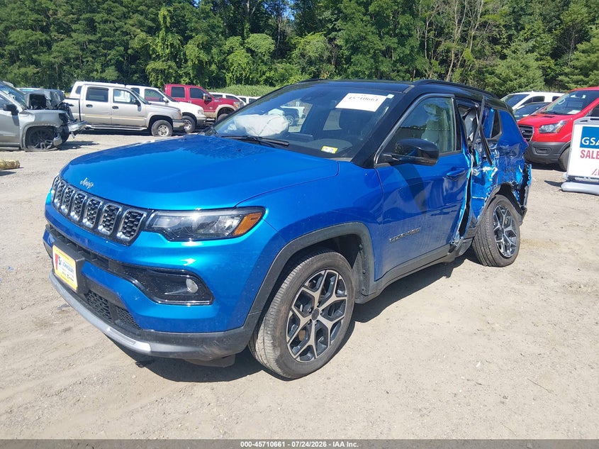 Vin: 3c4njdcn8tt174567, lot: 46209317, jeep compass limited 20262