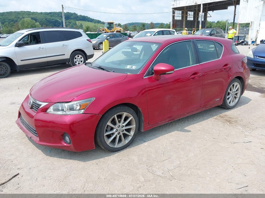 Vin: jthkd5bh6b2022927, lot: 46209344, lexus ct 200h premium 20112