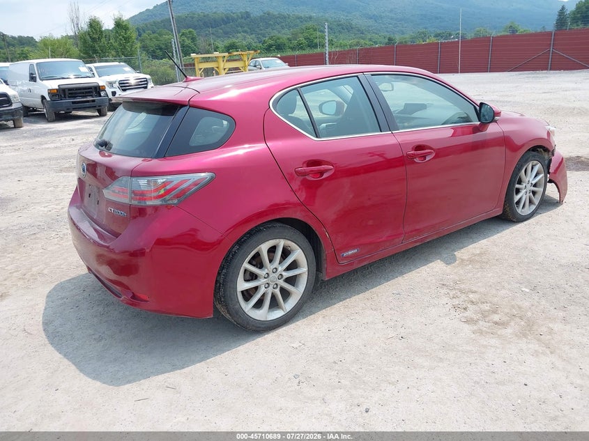 Vin: jthkd5bh6b2022927, lot: 46209344, lexus ct 200h premium 20114