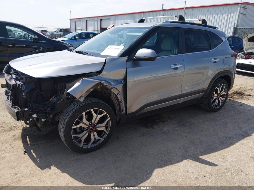 Vin: kndetca21m7127724, lot: 46209348, kia seltos sx turbo 20212